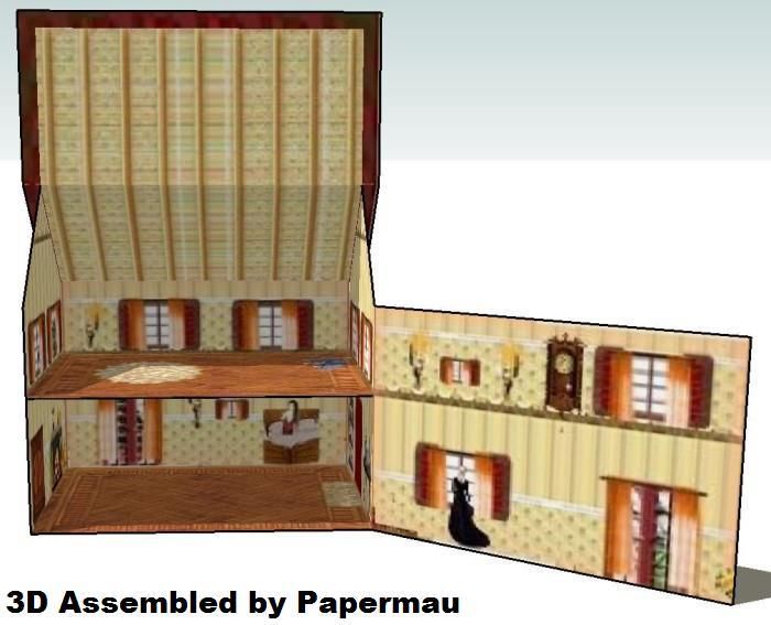doll house papercraft via papermau.002_zpshyrrjvls.jpg Photo by mauther